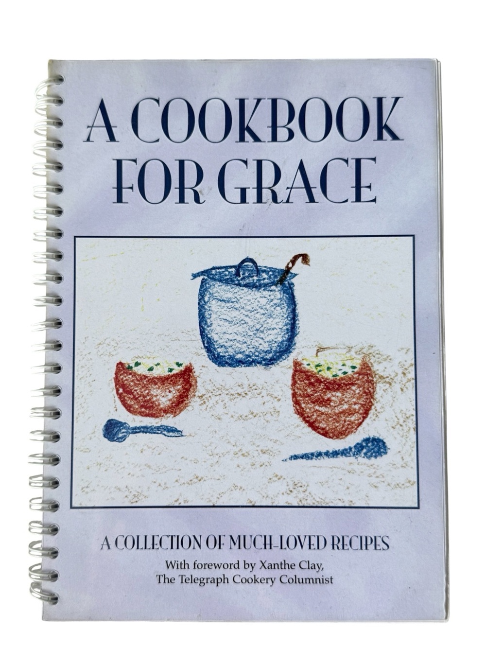 A Cookbook for Grace — White Spiral-Bound Recipe Book